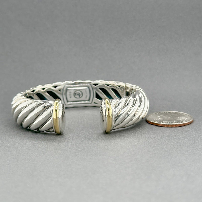 Estate David Yurman SS 18 Sculpted Cable Bracelet - Walter Bauman Jewelers