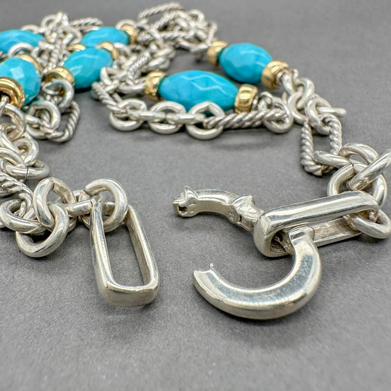 Estate David Yurman SS 18 Turquoise Bijoux Necklace - Walter Bauman Jewelers