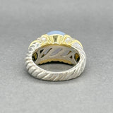 Estate David Yurman SS 2.90ct Chalcedony & 0.49ctw G - H/VS2 - SI1 Diamond Capri Ring - Walter Bauman Jewelers