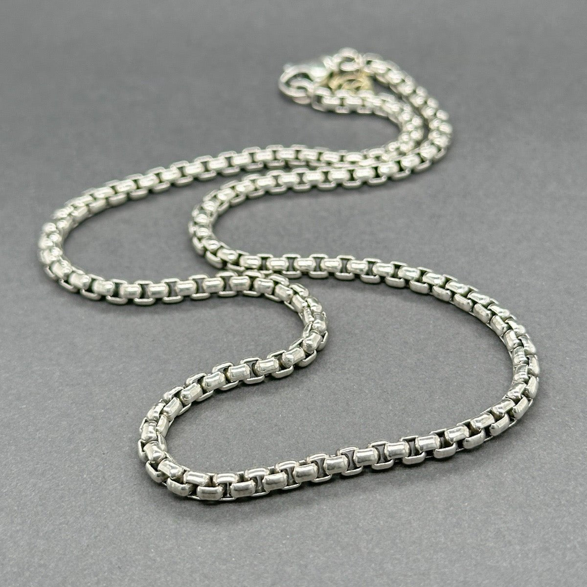 David discount Yurman Sterling Silver 925 Round Box Chain 21