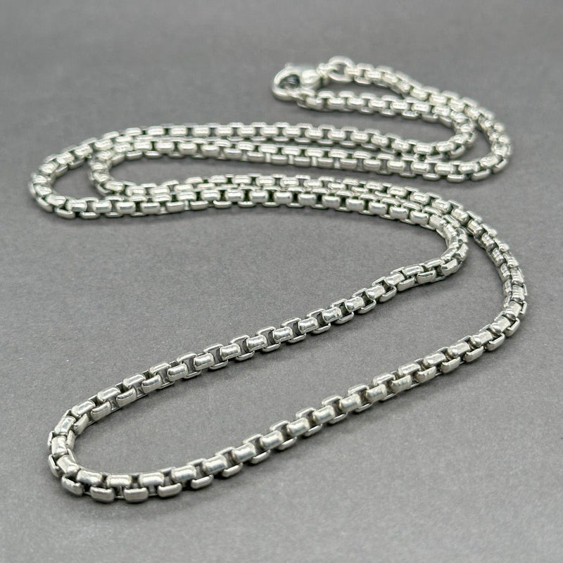 Estate David Yurman SS 3.6mm 24” Box Chain - Walter Bauman Jewelers