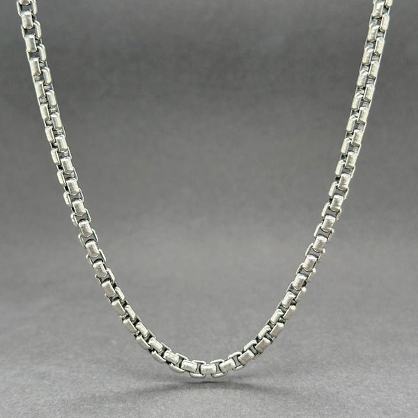 Estate David Yurman SS 3.6mm 24” Box Chain - Walter Bauman Jewelers