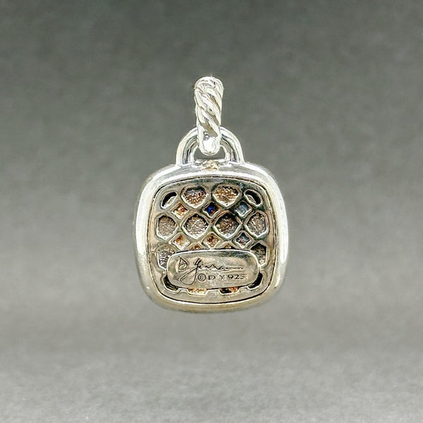 Estate David Yurman SS 6.08ct Onyx & 0.26ctw H/SI1-I1 Diamond Albion Enhancer - Walter Bauman Jewelers