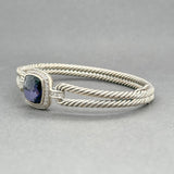 Estate David Yurman SS Albion Amethyst & Diamond Bracelet - Walter Bauman Jewelers