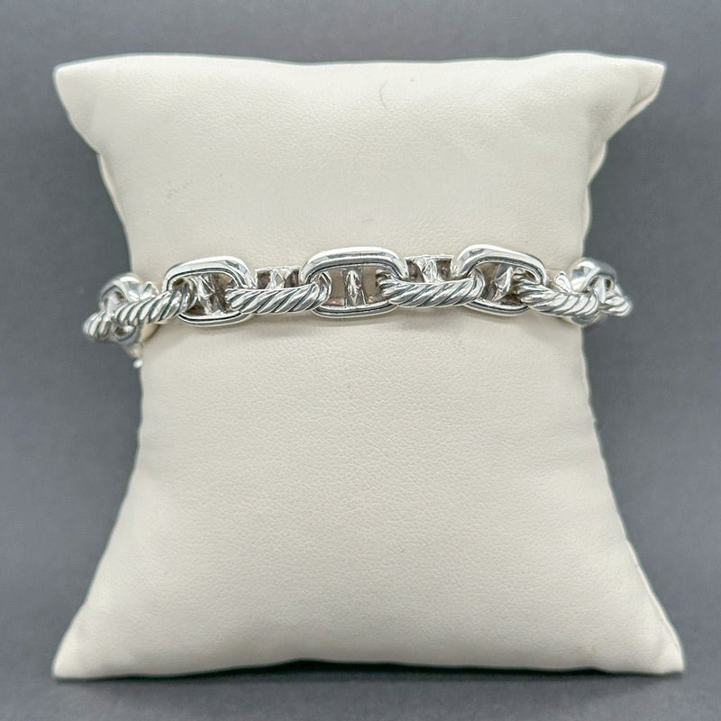 Estate David Yurman SS Maritime Anchor Link Bracelet - Walter Bauman Jewelers