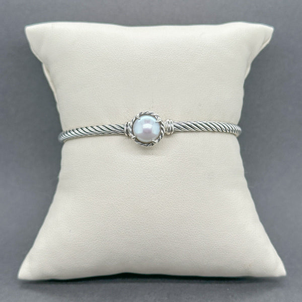 Estate David Yurman SS Petite Chatelaine Pearl Bracelet - Walter Bauman Jewelers