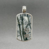 Estate David Yurman SS Pietersite Dog Tag Pendant - Walter Bauman Jewelers