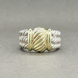 Estate David Yurman SS Two Tone Customized Cable Ring - Walter Bauman Jewelers