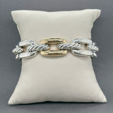 Estate David Yurman SS Wellesley Chain Link Cuff Bracelet - Walter Bauman Jewelers