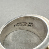 Estate Dovris SS 18 Rope Pattern Ring - Walter Bauman Jewelers