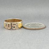 Estate Edwardian 14K Tricolor Gold 1905 Floral Ring - Walter Bauman Jewelers