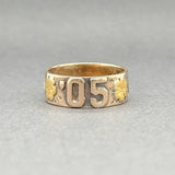 Estate Edwardian 14K Tricolor Gold 1905 Floral Ring - Walter Bauman Jewelers