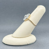 Estate Edwardian 14K Y Gold 0.98ctw I - J/SI1 - 2 Diamond Cocktail Ring - Walter Bauman Jewelers