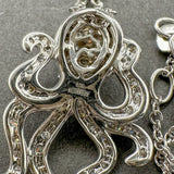 Estate Effy 14K W Gold 0.56ctw Black G - H/SI1 - I1 Diamond Octopus Pendant - Walter Bauman Jewelers