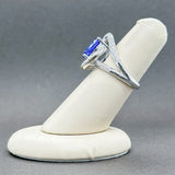 Estate Effy 14K W Gold 3.60ct Tanzanite & 0.51ctw H-I/SI1-2 Diamond Ring - Walter Bauman Jewelers