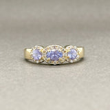 Estate Effy 14K Y Gold 0.75ctw Tanzanite & 0.18ctw H/SI1-2 Diamond Ring - Walter Bauman Jewelers