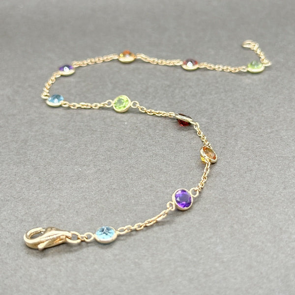 Estate Effy 14K Y Gold 2.90ctw Multi-Gemstone Bracelet - Walter Bauman Jewelers