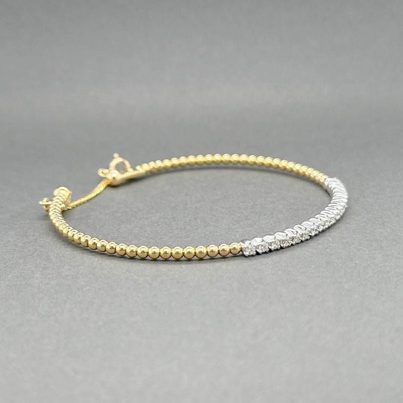 Estate Gabriel 14K TT Gold 0.40ctw G - H/SI1 - 2 Diamond Bujukan Bracelet - Walter Bauman Jewelers