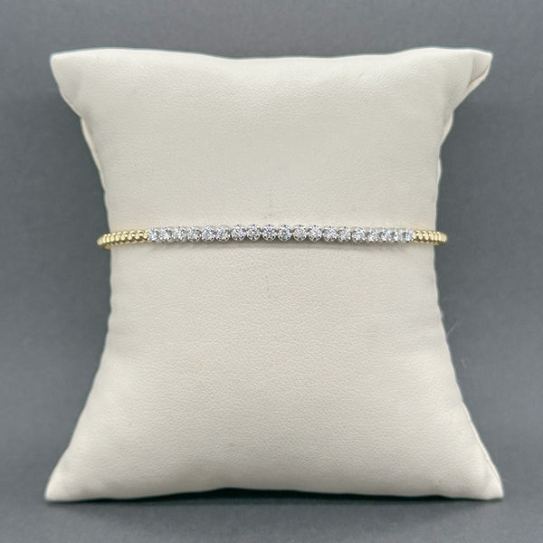 Estate Gabriel 14K TT Gold 0.40ctw G - H/SI1 - 2 Diamond Bujukan Bracelet - Walter Bauman Jewelers