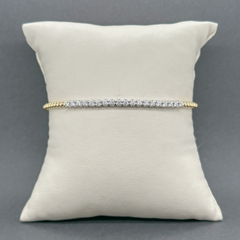 Estate Gabriel 14K TT Gold 0.40ctw G - H/SI1 - 2 Diamond Bujukan Bracelet - Walter Bauman Jewelers