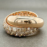 Estate Garavelli 18K R Gold 3.26ctw Cognac Diamond Rolling Ring - Walter Bauman Jewelers