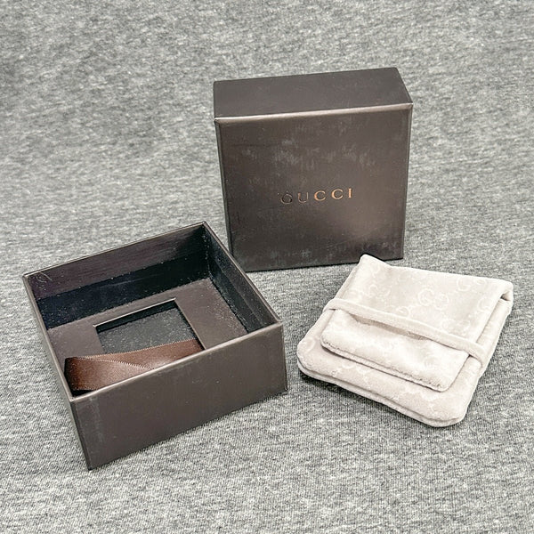 Estate Gucci Brown Box & Pouch (Empty) - Walter Bauman Jewelers