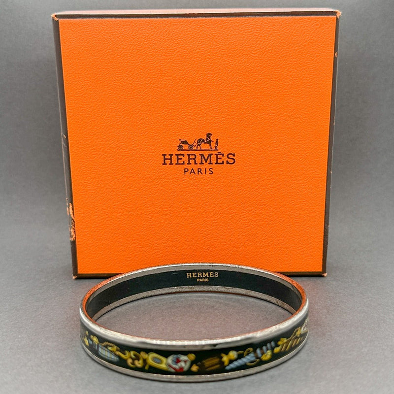 Estate Hermes 10.70mm Enamel Bangle - Walter Bauman Jewelers