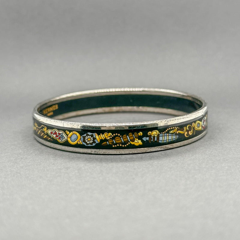 Estate Hermes 10.70mm Enamel Bangle - Walter Bauman Jewelers