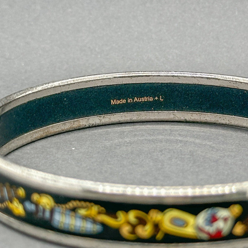 Estate Hermes 10.70mm Enamel Bangle - Walter Bauman Jewelers