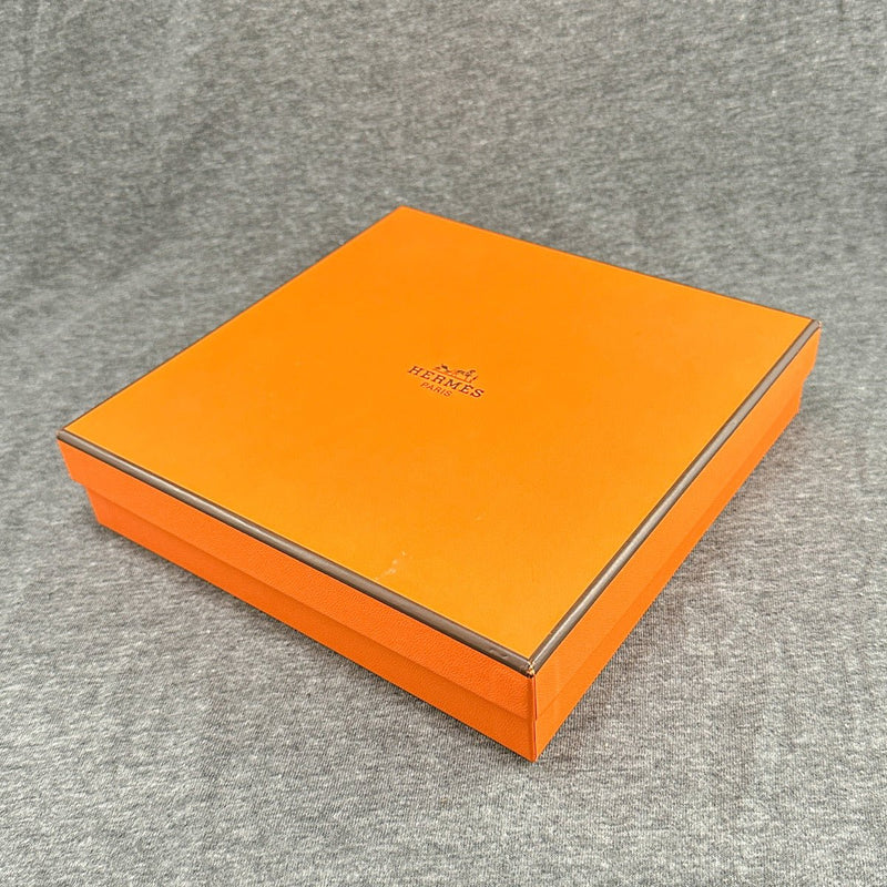 Estate Hermes Orange Necklace Set Box (Empty) - Walter Bauman Jewelers