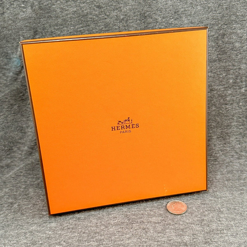 Estate Hermes Orange Necklace Set Box (Empty) - Walter Bauman Jewelers