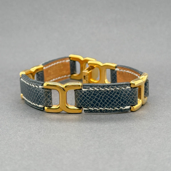 Estate Hermes YGP Leather Place Beauvau Bracelet - Walter Bauman Jewelers