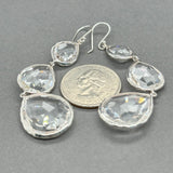 Estate Ippolita SS Rock Candy Triple Drop 44.12ctw Quartz Earrings - Walter Bauman Jewelers