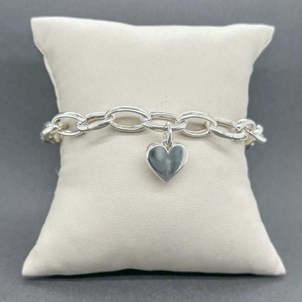 Estate James Avery SS Resolute Heart Charm Bracelet - Walter Bauman Jewelers