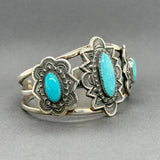 Estate James Rogers SS Turquoise Cuff Bracelet - Walter Bauman Jewelers