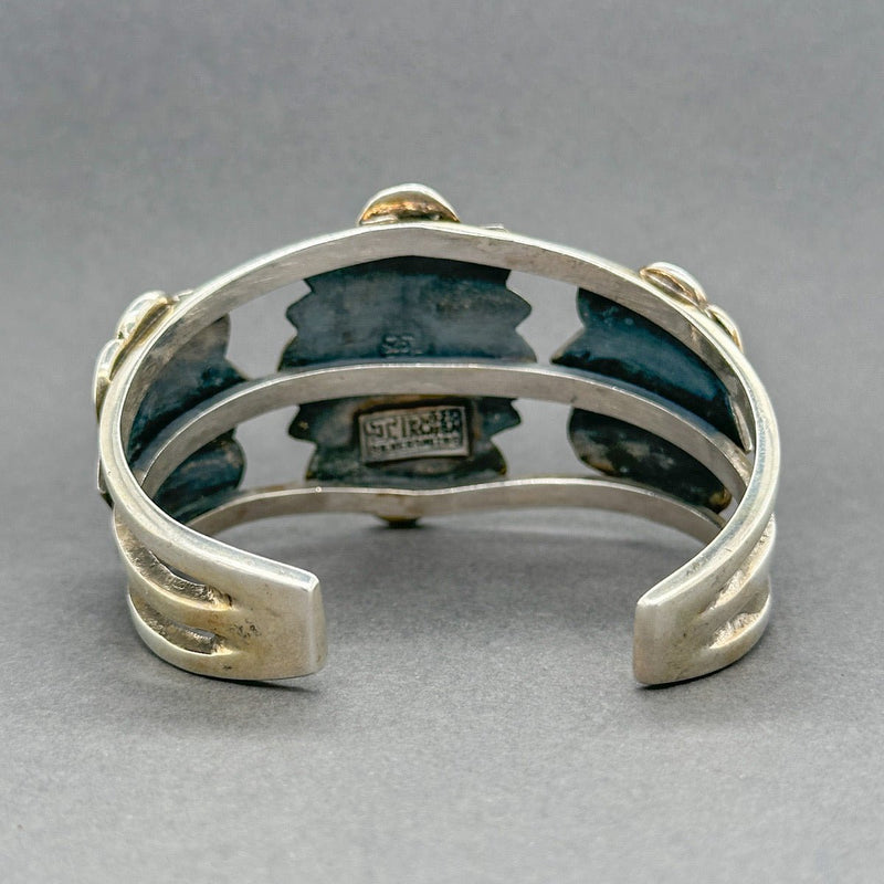 Estate James Rogers SS Turquoise Cuff Bracelet - Walter Bauman Jewelers