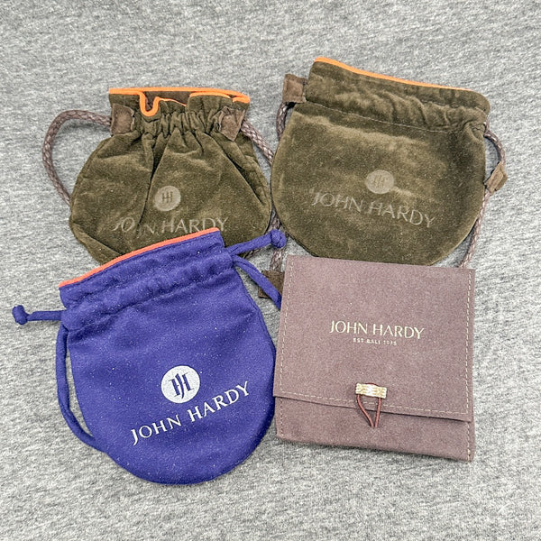 Estate John Hardy 3 Pouches & Envelope (Empty) - Walter Bauman Jewelers