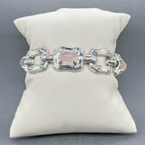 Estate John Hardy SS Rose Quartz Bamboo Bracelet - Walter Bauman Jewelers