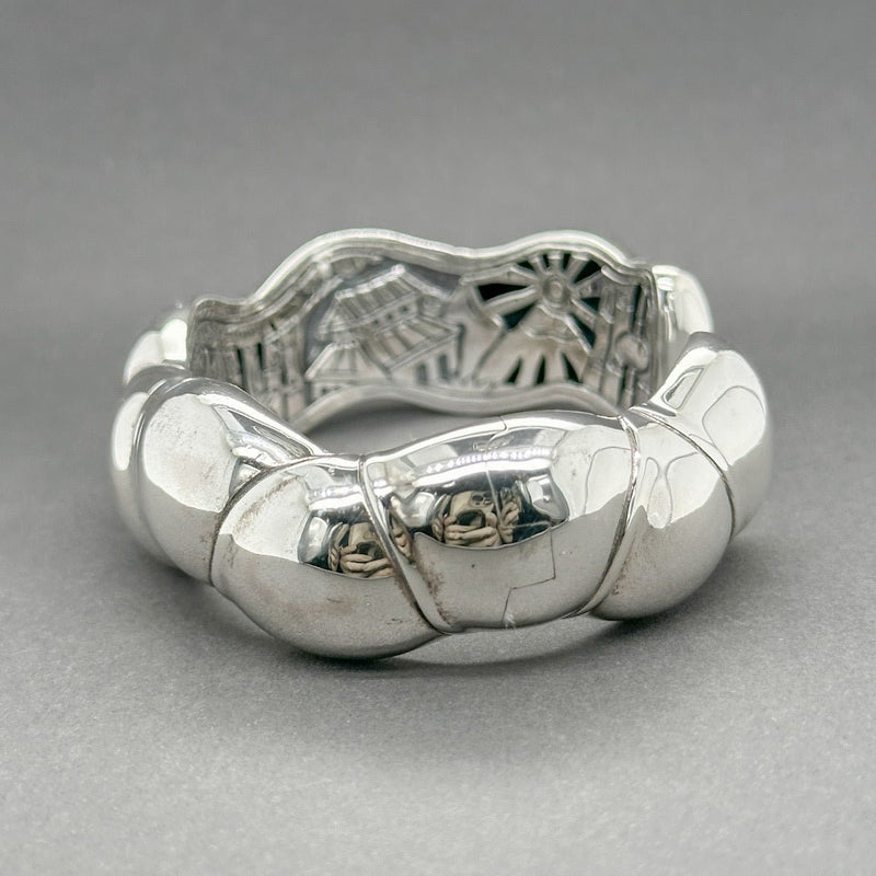 Estate John Hardy SS Wide Bamboo Cuff Bracelet - Main Image