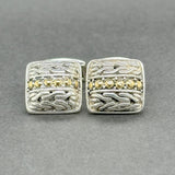 Estate John Hardy Two Tone SS Dot Cufflinks - Walter Bauman Jewelers