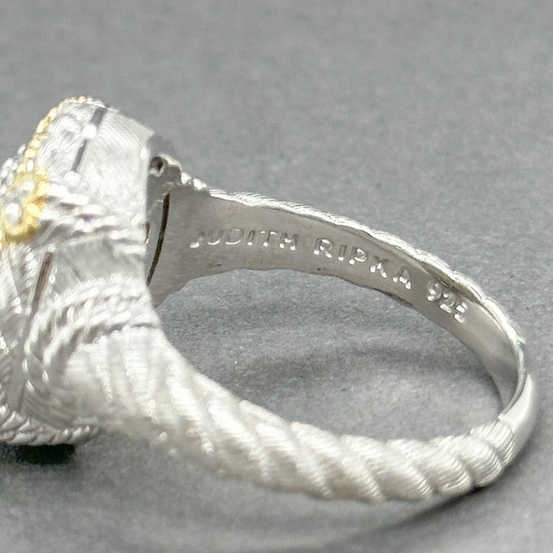 Estate Judith Ripka SS CZ Cocktail Ring - Walter Bauman Jewelers