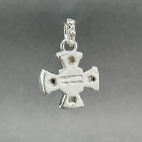 Estate Judith Ripka SS CZ Cross Enhancer Pendant - Walter Bauman Jewelers