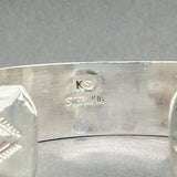 Estate Kirk Smith SS Textured Cuff Bracelet - Walter Bauman Jewelers