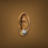 Estate Lagos SS 0.09ctwG/VS2 - SI1 Diamond Pret - a - Porter Stud Earrings - Walter Bauman Jewelers