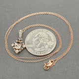 Estate Levain 14K R Gold 0.69ct Morganite & 0.15ctw Brown/SI1 Diamond Pendant - Walter Bauman Jewelers