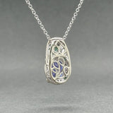 Estate Levian 14K W Gold 1.68ctw Multistone & 0.07ctw Diamond Pendant - Walter Bauman Jewelers