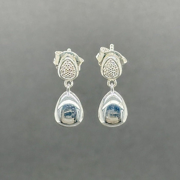 Estate Links of London SS Diamond Hope Earrings - Walter Bauman Jewelers