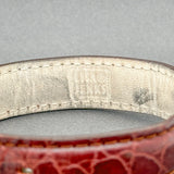 Estate Lisa Jenks SS Leather Buckle Bracelet - Walter Bauman Jewelers