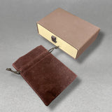 Estate Louis Vuitton Brown Drawer Box w. Pouch (Empty Box) - Walter Bauman Jewelers