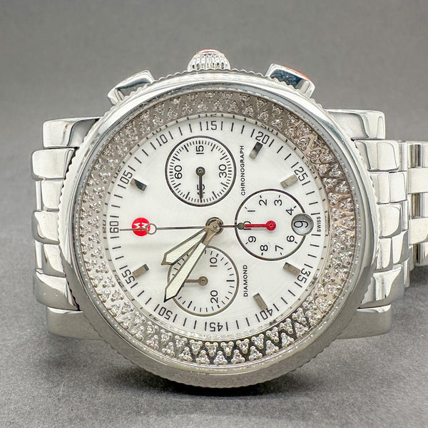 Estate Michele Sport Sail 0.46ctw Diamond Chronograph Quartz Watch - Walter Bauman Jewelers